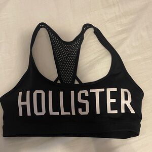 Hollister Black Racerback Sports Bra